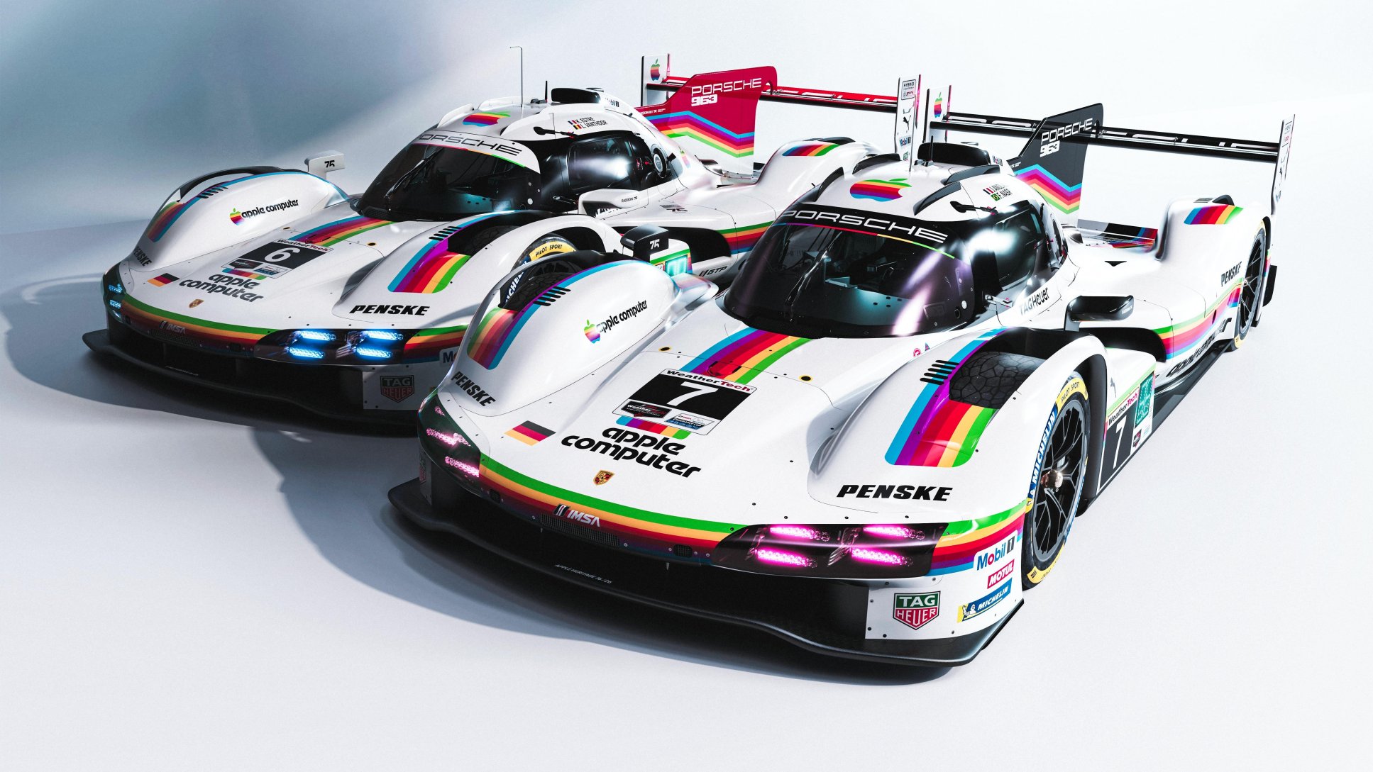 Retour aux années 80 : Porsche et Apple ressuscitent une livrée mythique à Laguna Seca