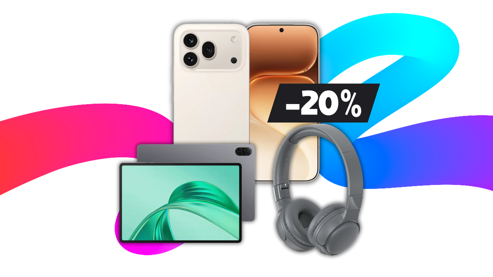 Pack smartphone tablette casque à moins de 800€ — bon plan