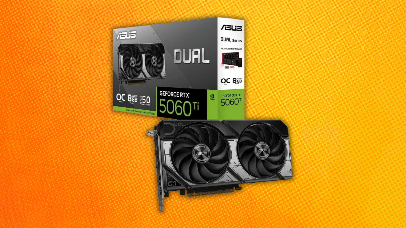 DLSS 4 et GDDR7 à portée de budget : l'ASUS DUAL RTX 5060 Ti 8 Go chute sous les 360¬