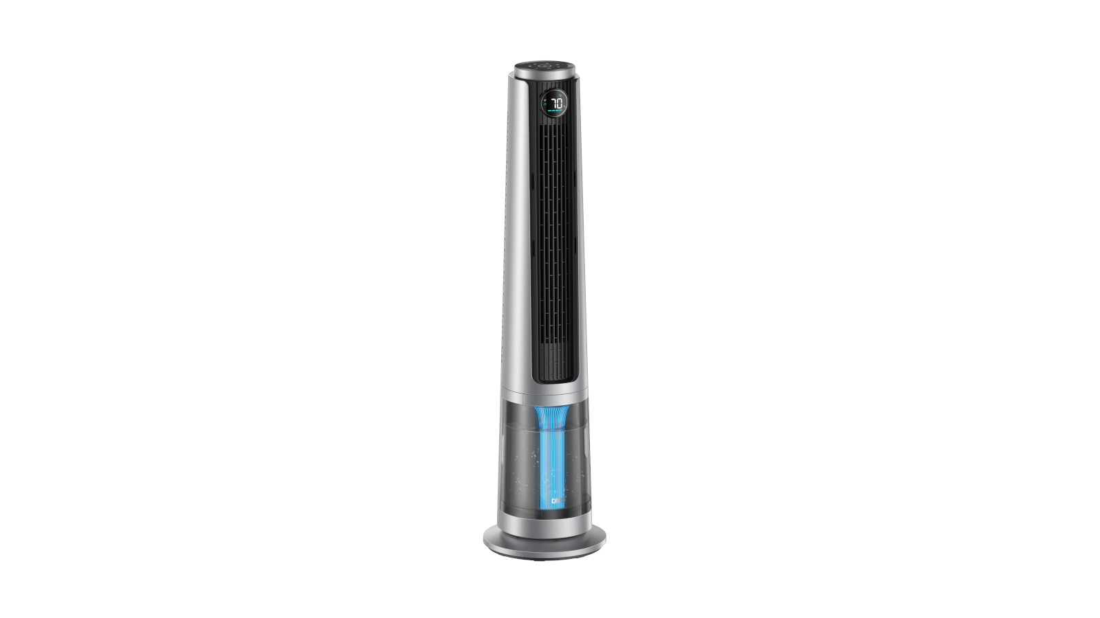 Dreo 20dB ventilateur colonne silencieux pour chambre, 7,6 m/s, oscillant à 90°, 92 cm, avec télécommande, ventilateurs tour équipés de 4 vitesses, 4 modes, et minuterie 8H, noir, Nomad One