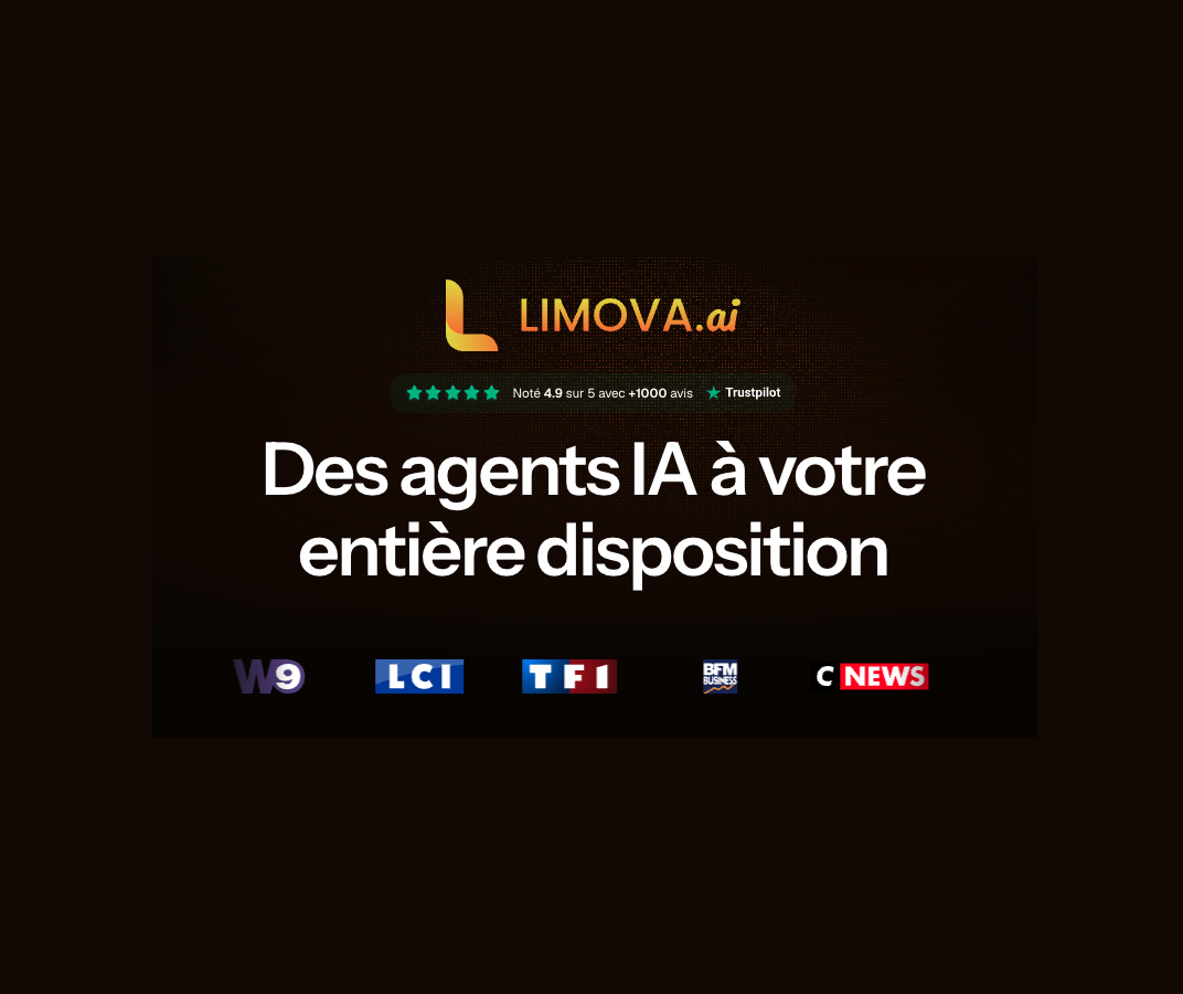 30% de réduction sur Limova : l’agent IA qui répond à vos appels et planifie votre agenda