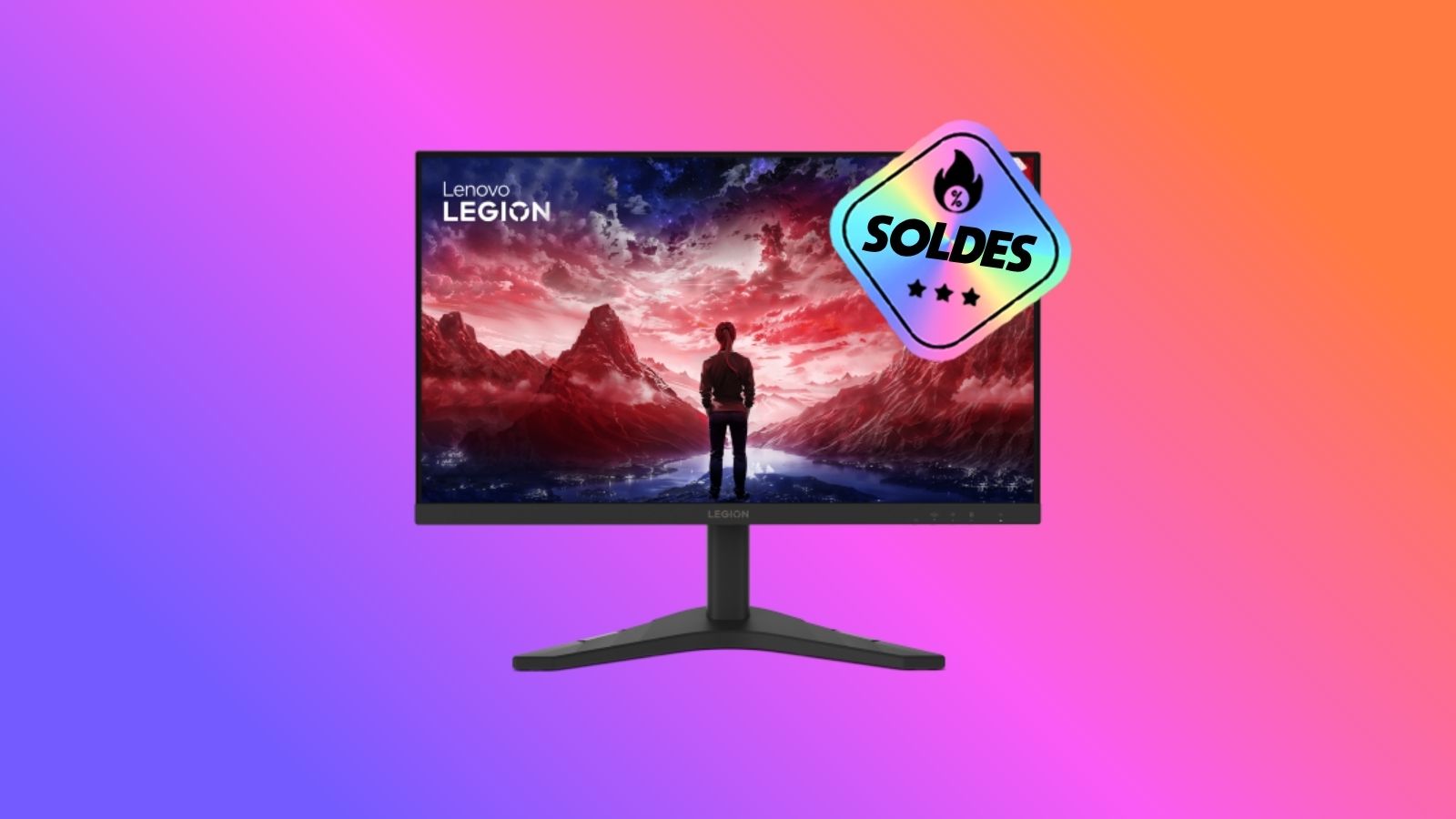 Cet écran Lenovo Legion de 24" à 144 Hz et 1 ms soldé à moins de 80 ¬ coche toutes les cases du gamer
