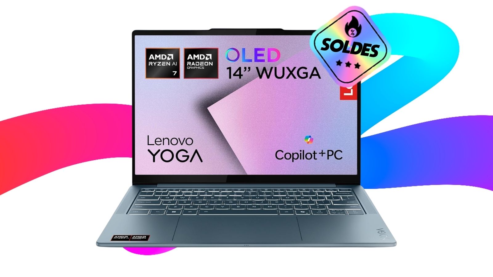 L'ultrabook OLED 14" avec 32 Go de RAM Lenovo Yoga Slim 7 est soldé à -550 ¬ sur Amazon