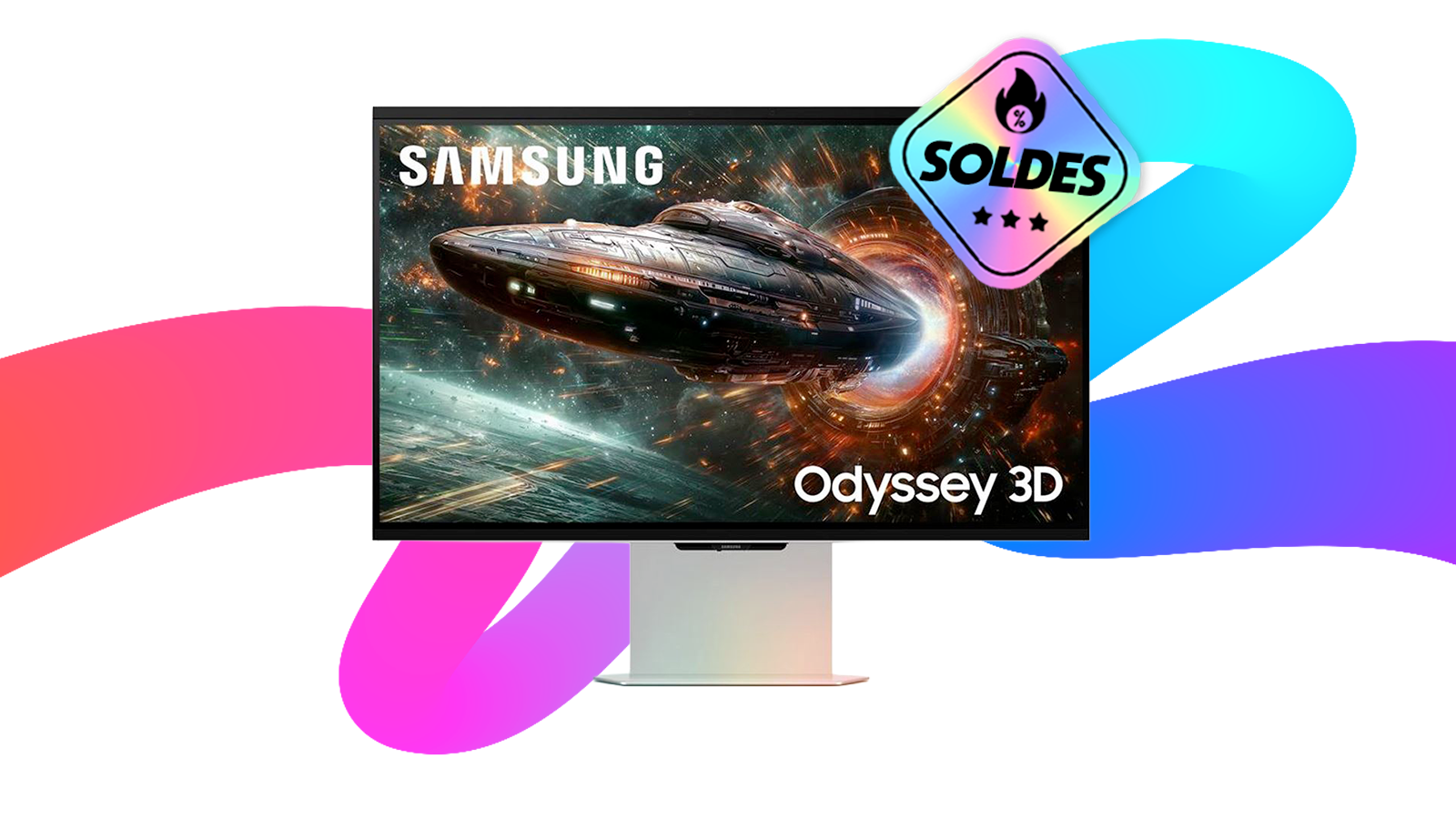 Pour les Soldes vous avez -820¬ sur un écran PC gamer 4K 3D sans lunettes de 27" et 165 Hz par Samsung