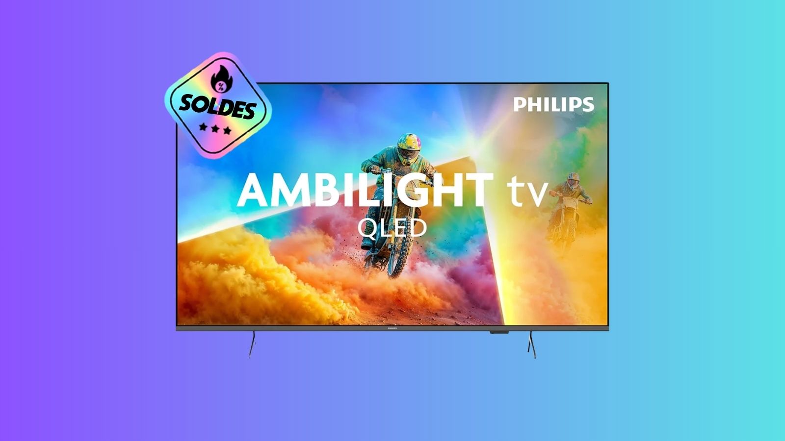 Pour suivre la France en demi-finale, voici un TV Philips QLED Ambilight de 55" soldé à 479¬