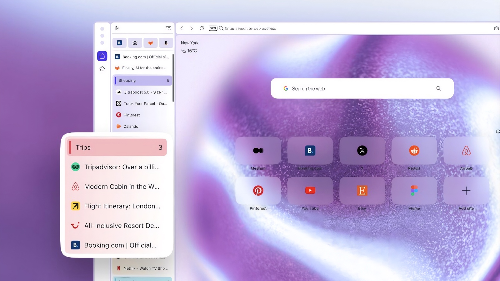 À son tour, Opera introduit les onglets verticaux et poursuit sa fusion avec Google