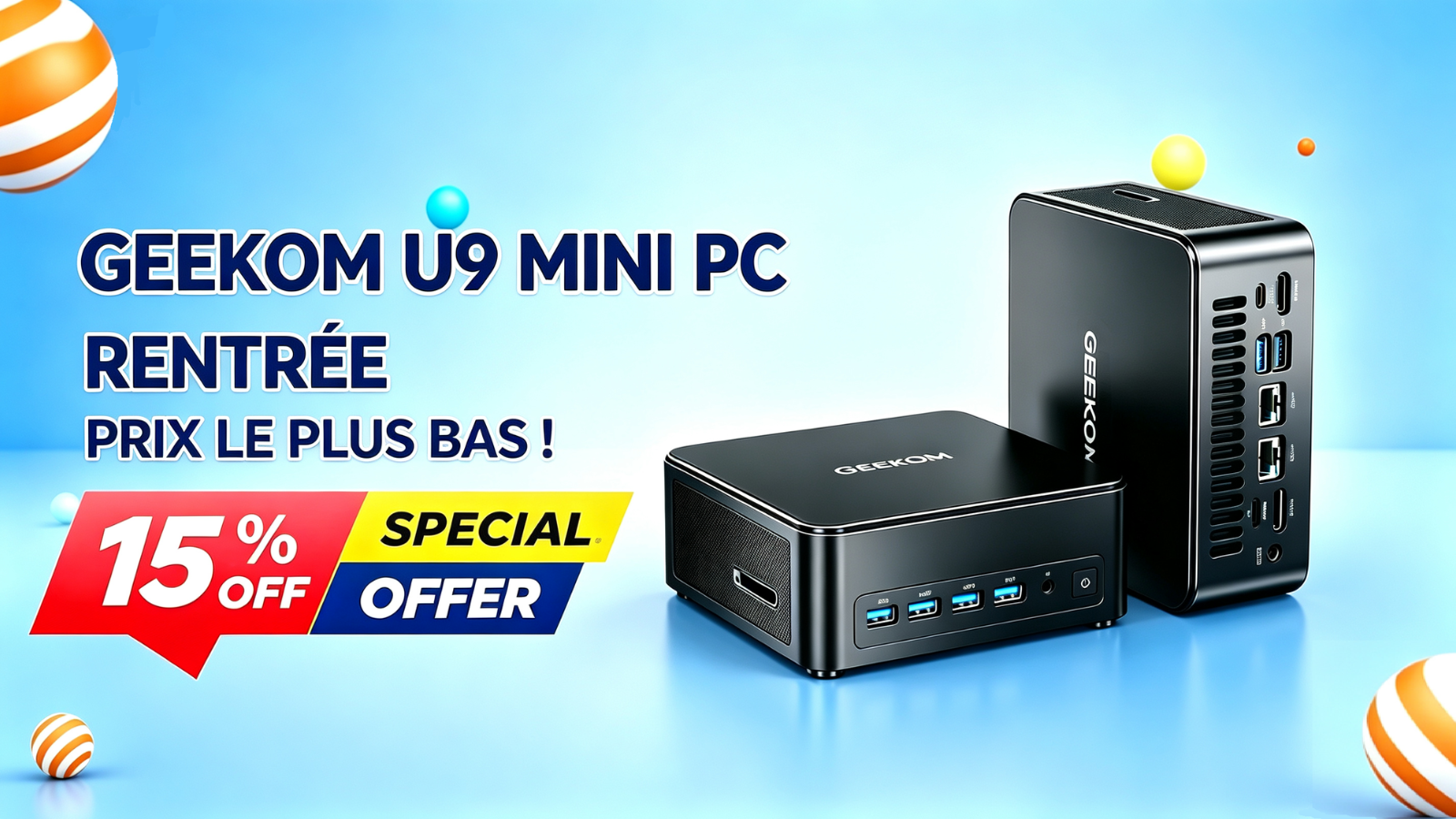 Offre de rentrée à durée limitée : le Mini PC GEEKOM IT13 Max à 15 %