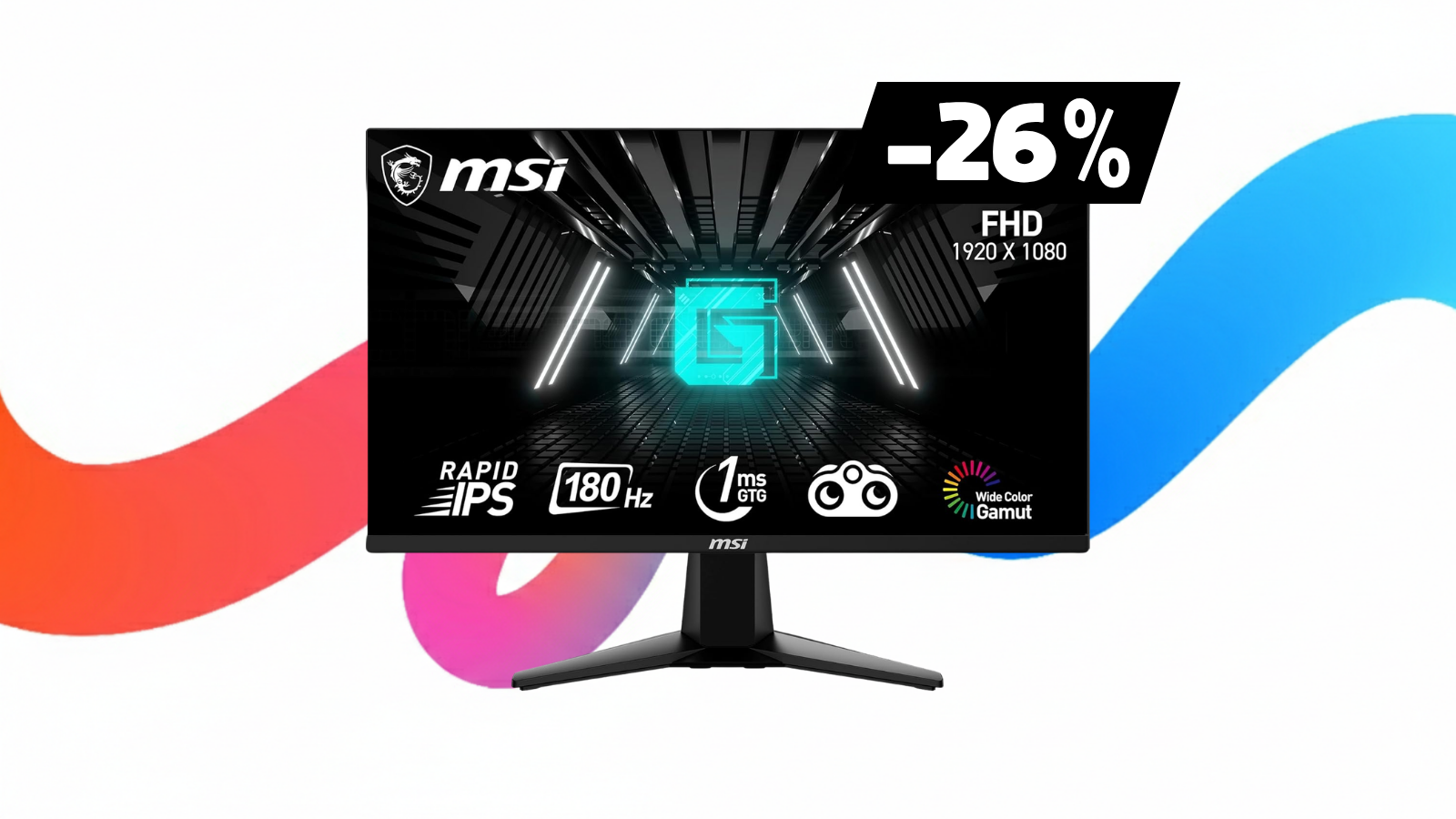 Bureautique le jour, gaming le soir : le MSI G255F chute à 84,99€ pour la rentrée