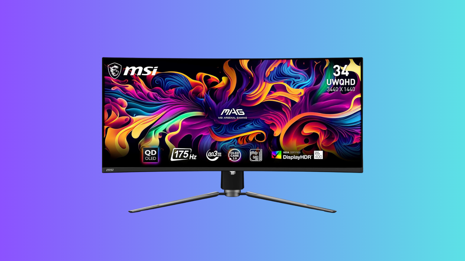 Rentrée 2026 : l'écran gaming QD-OLED MSI MAG 341CQPA passe sous les 600¬ chez Amazon
