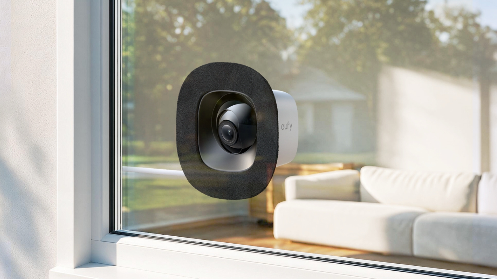Cette caméra Anker se colle sur votre vitre pour surveiller l'extérieur, sans perceuse ni vis