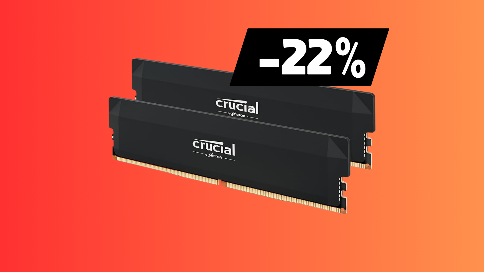Crucial arrête la RAM grand public : ce kit DDR5 32 Go à 389,99¬ est parmi les derniers exemplaires disponibles