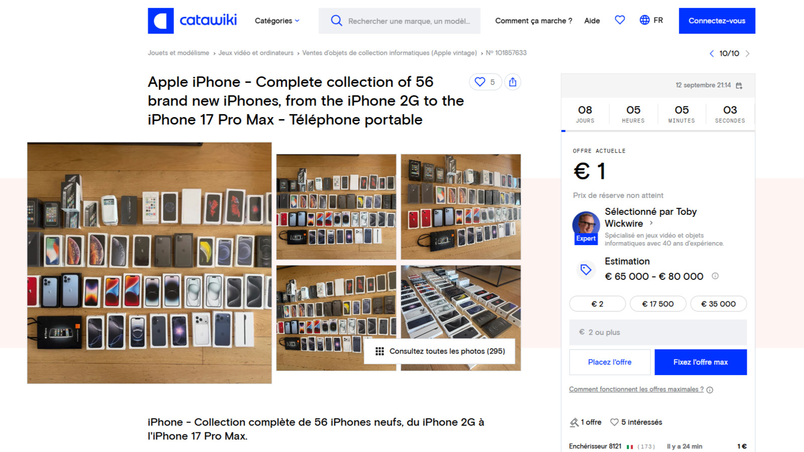 Un Français a acheté chaque iPhone depuis 2007 : sa collection complète part aux enchères, une vraie petite fortune