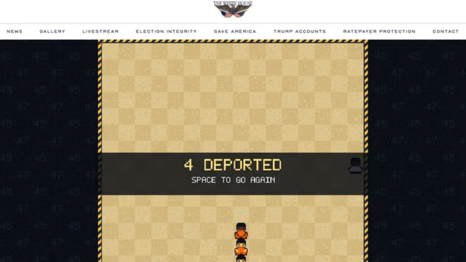 La Maison Blanche transforme Snake en jeu vidéo pour expulser des immigrés