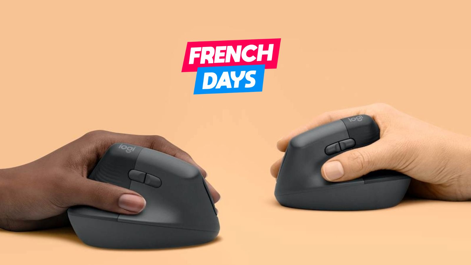 C'est la fin des tendinites avec cette souris ergonomique Logitech Lift à -32% pour les French Days