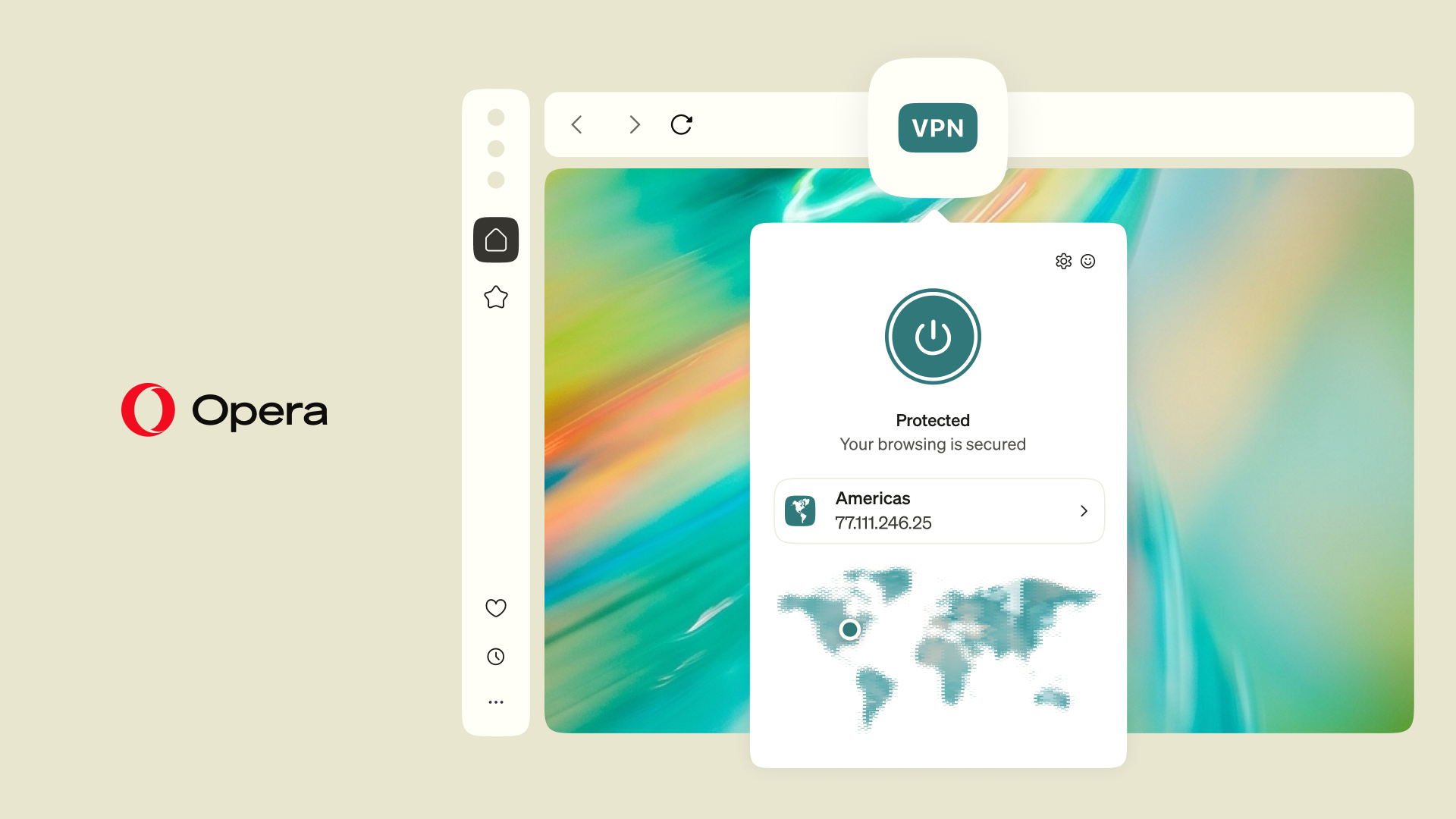 Opera muscle son VPN gratuit pour mieux protéger votre vie privée sur les Wi-Fi publics