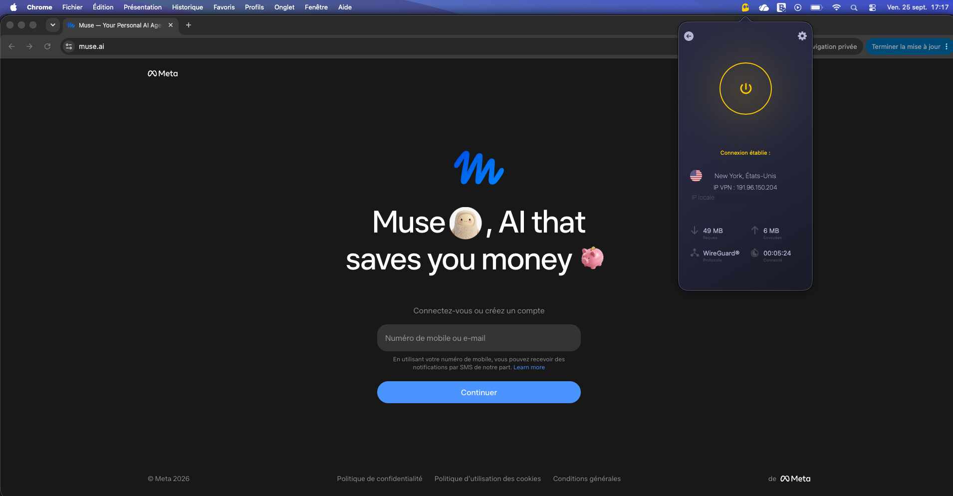Muse n'est pas encore disponible en France : voici comment tester la nouvelle IA de Meta