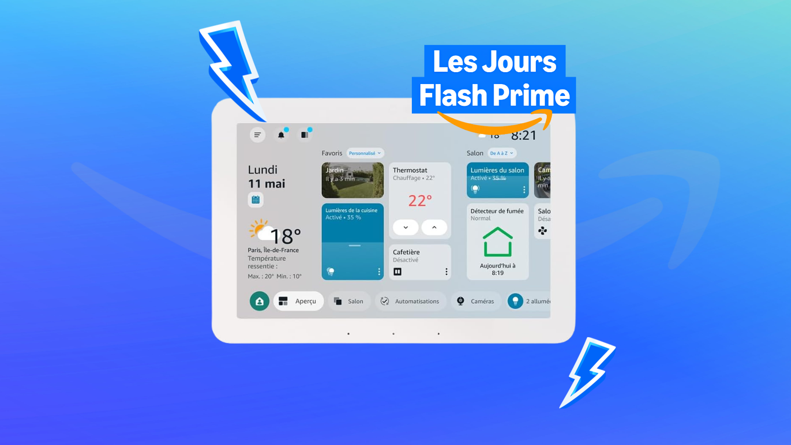 Amazon prend de l'avance sur son Prime Day et brade son Echo Hub (-55%)