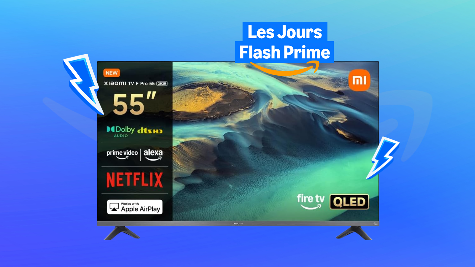 Une TV QLED de 55 pouces pour 398 ¬ : Xiaomi voit grand pour les Jours Flash Prime d'Amazon
