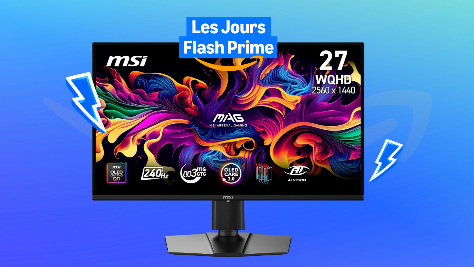 Amazon Prime Day : avant la sortie de GTA 6 cet écran QD-OLED de 26,5 pouces passe sous les 400 €