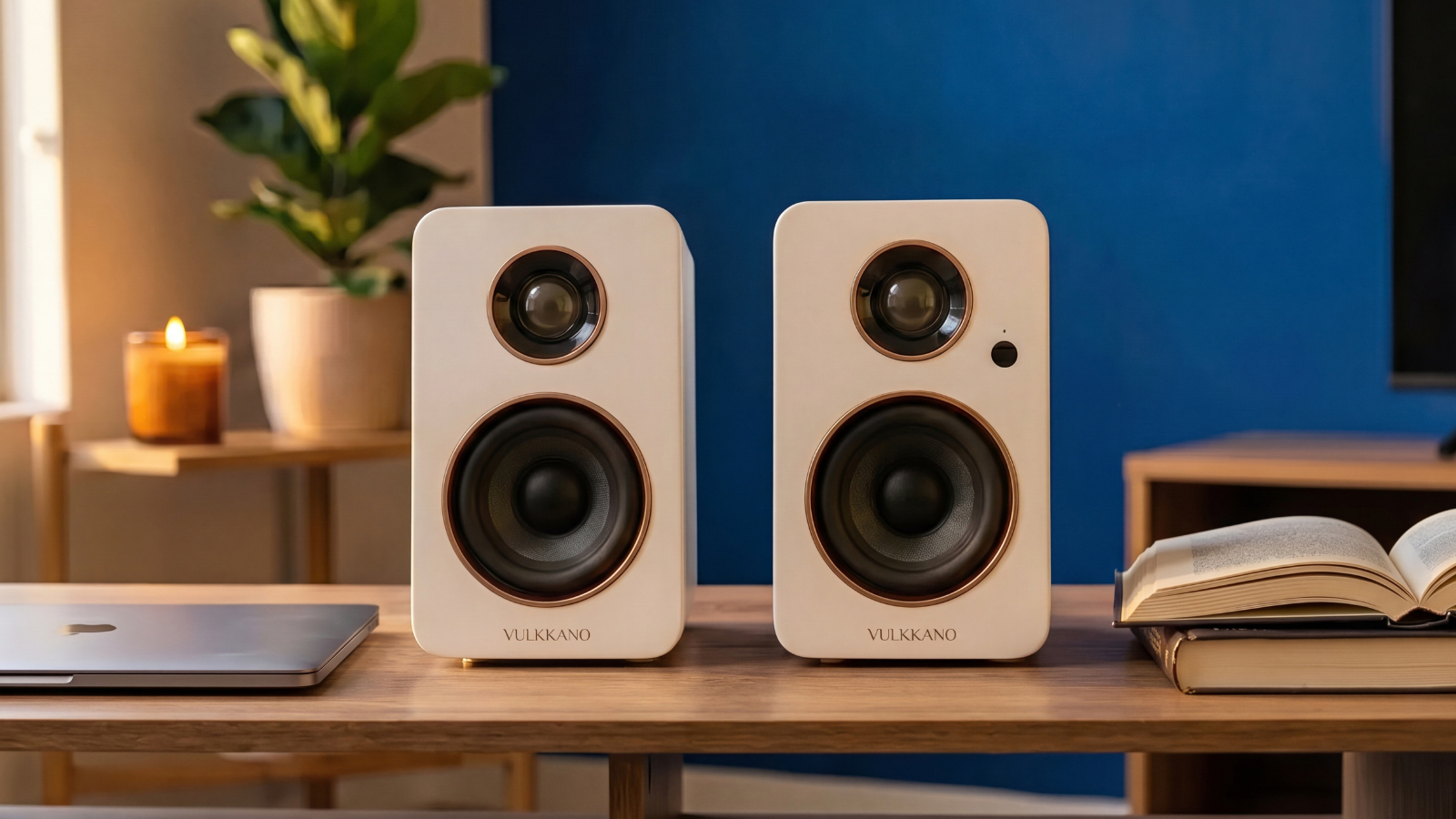VULKKANO DESK : des petites enceintes qui veulent mettre du gros son sur votre bureau pour 89,99 €