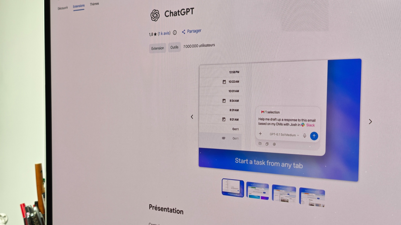 ChatGPT s'installe un peu plus dans Google Chrome et prend les commandes de votre navigateur
