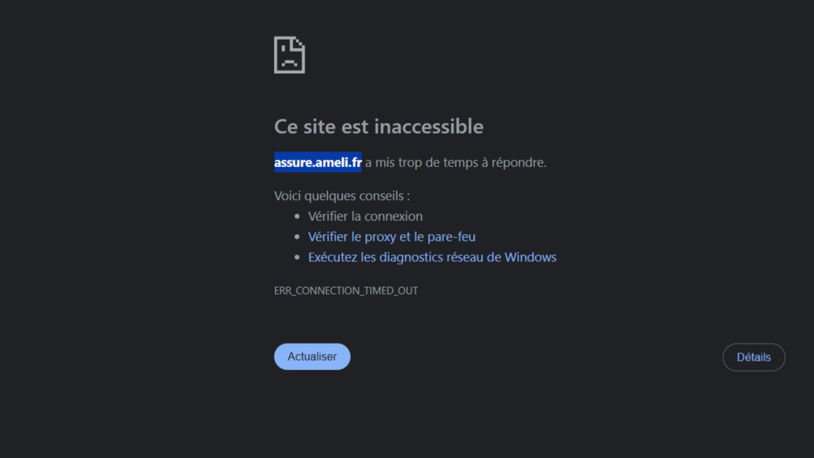 Ameli et la CAF sont en panne, il est impossible de se connecter à son compte, la catastrophe continue